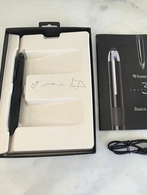 Livescribe Smartpen 3 Digital Pen Bluetooth Black – Tested Working + Cable